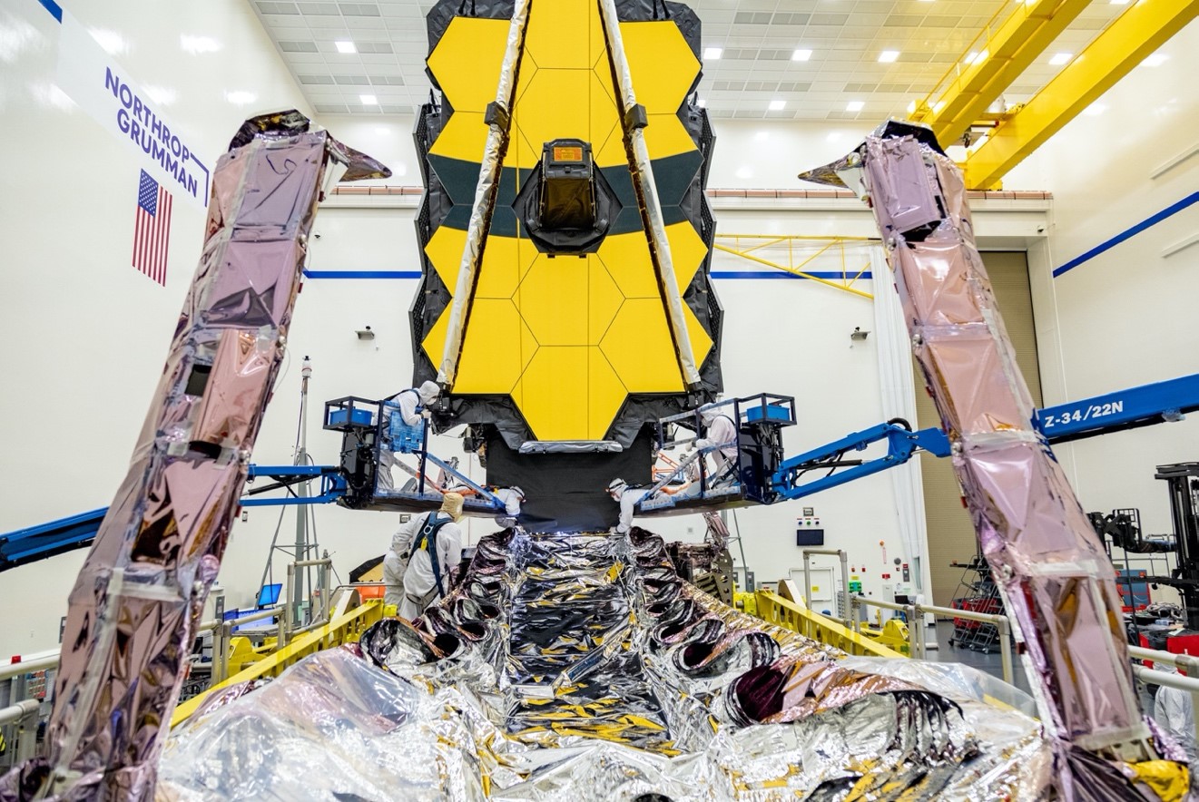 Le télescope spatial James Webb (JWST) doit être lancé en 2021 pour remplacer Hubble. © Nasa, Chris Gunn